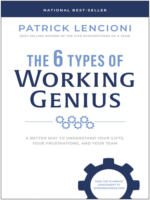 Nimiön The 6 Types of Working Genius lisätiedot, tekijä Patrick M. Lencioni - Saatavilla